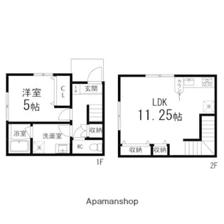 将監ベース【A号室】の間取り