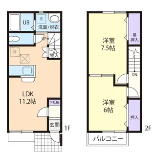 サニーカーサハル【103号室】の間取り