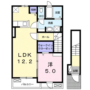 広瀬ビレッヂNABIA【2階】の間取り