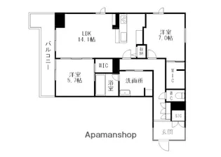 エクラージュ泉中央【3階】の間取り