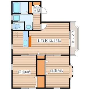 プログレール落合弐番館【2階】の間取り
