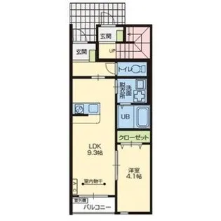 エムロード【1階】の間取り