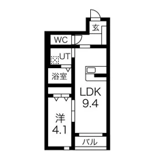 アルトゥーラA&W【1階】の間取り