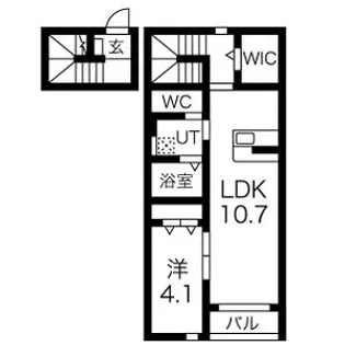 アルトゥーラA&W【2階】の間取り