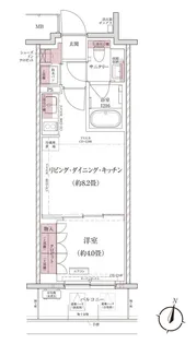 パークアクシス仙台西公園【5階】の間取り