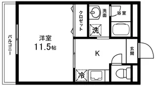 パームクレスト高森【4階】の間取り
