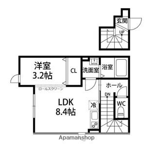 コンフォーティア旭ヶ丘【201号室】の間取り