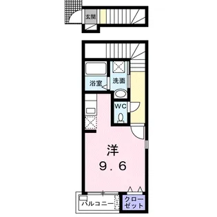 メゾン・ソレイユ【2階】の間取り