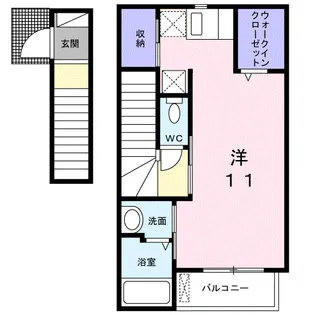 メゾン・ソレイユ【2階】の間取り