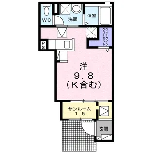 ノイ フリーデ【1階】の間取り