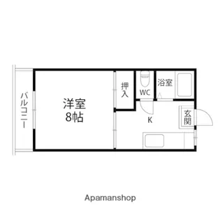 グランドハイツ向陽台【102号室】の間取り