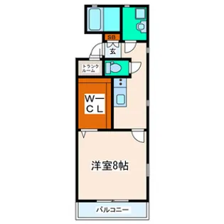 シャ・ノワール【2階】の間取り