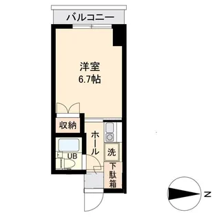 アソルティ東二番丁レジデンス【4階】の間取り