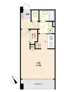 アーバンフラッツ榴ヶ岡(旧LA DOUCEUR榴ヶ岡)【6階】の間取り