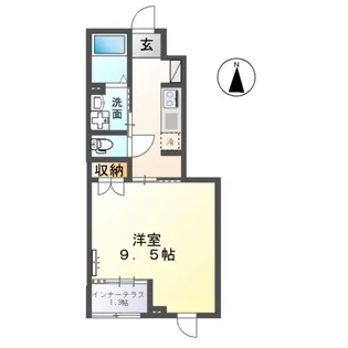 シャンテ【1階】の間取り