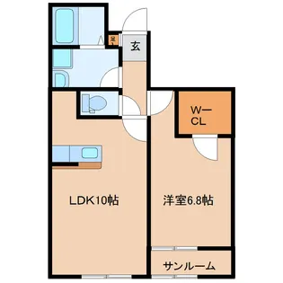 アスイズC【1階】の間取り