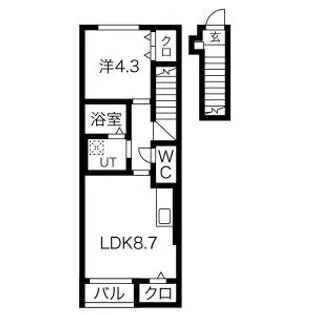 AL’AISE BENOIT(アレーズベノア)【2階】の間取り