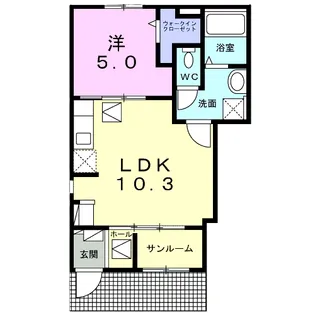 エル ソレアード【1階】の間取り
