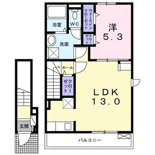 エル ソレアード【2階】の間取り