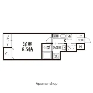 アヴァンティ【105号室】の間取り