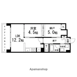 ペアレス仙台泉中央【102号室】の間取り