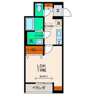ベルリードU【1階】の間取り