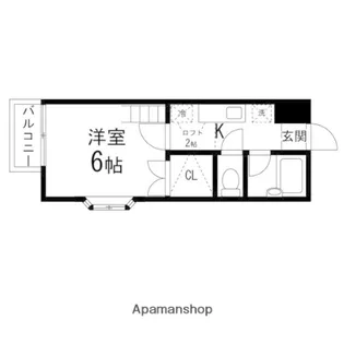 クロスロード旭ケ丘【101号室】の間取り