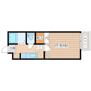 プリンセス桜ケ丘【1階】の間取り