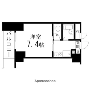 REPEAMENT勾当台【708号室】の間取り