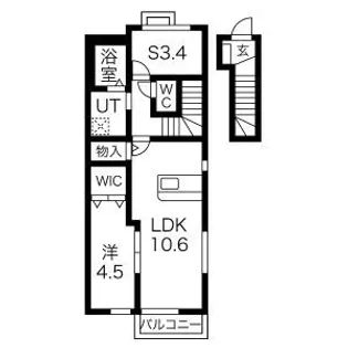 ハッピーヒル【2階】の間取り