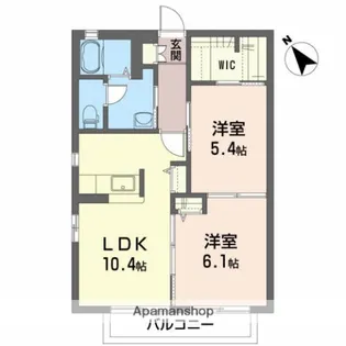 シャルマンB【2階】の間取り