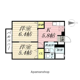 ヴァン・ヴェールA【1階】の間取り
