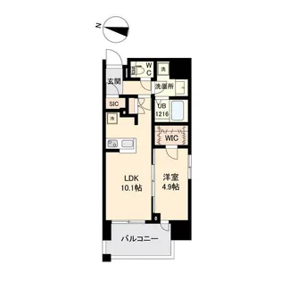 グランカーサ仙台晩翠通【6階】の間取り