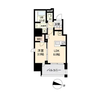 グランカーサ仙台晩翠通【5階】の間取り