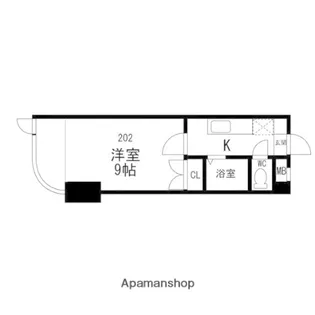 有楽館メゾンヴィスタリア【202号室】の間取り