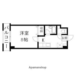 カーサFUKURAI【106号室】の間取り