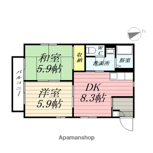 ディアス・ナガノ【2階】の間取り