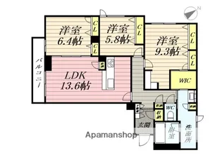 アマテラス泉中央【2階】の間取り