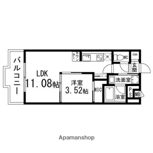カーサヴェルデ高森【105号室】の間取り