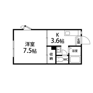 オークヒルズ【101号室】の間取り