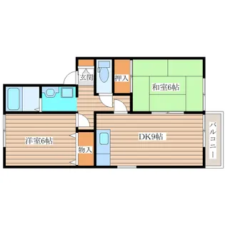 ロイヤルガーデン愛子A棟【2階】の間取り