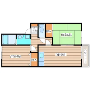 ロイヤルガーデン愛子A棟【2階】の間取り