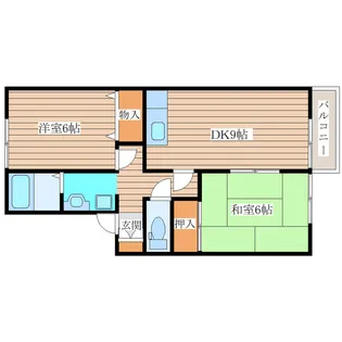 ロイヤルガーデン愛子A棟【2階】の間取り
