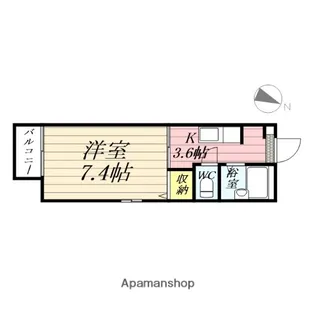 ジュネス南光台【2階】の間取り