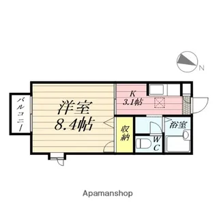 ヒルサイドテラスC【1階】の間取り