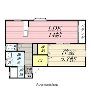 プランドール東仙台【1階】の間取り