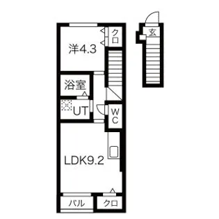 アリビオM【2階】の間取り