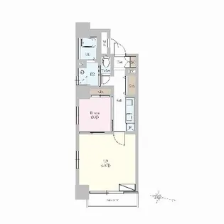 カスタリア一番町 WEST【2階】の間取り