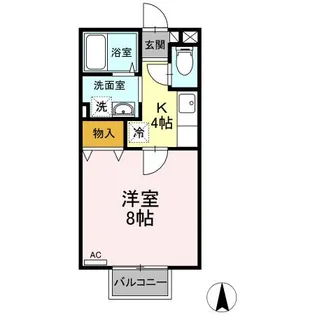フォレスト旭ケ丘【2階】の間取り
