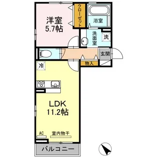 オリエント荒井西【3階】の間取り